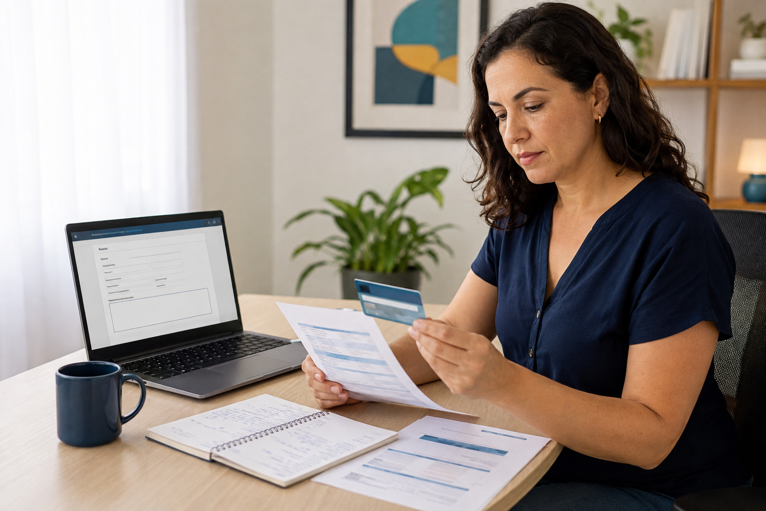 Consumidora organiza documentos e protocolos para reclamar do plano de saúde